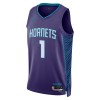 Dres Charlotte Hornets Lamelo Ball 1 Jordan 2022-23 Statement Edition Ljubičasta Swingman